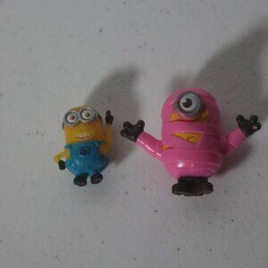 McDonald's Despicable Me Minion Figure Pink Mummy Lot of 2 Happy Meal Toy 2019